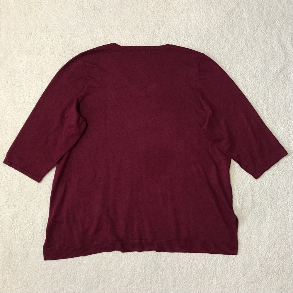 Roz & Ali Knit Top Studded Stretchy Size 3X - Picture 11 of 13